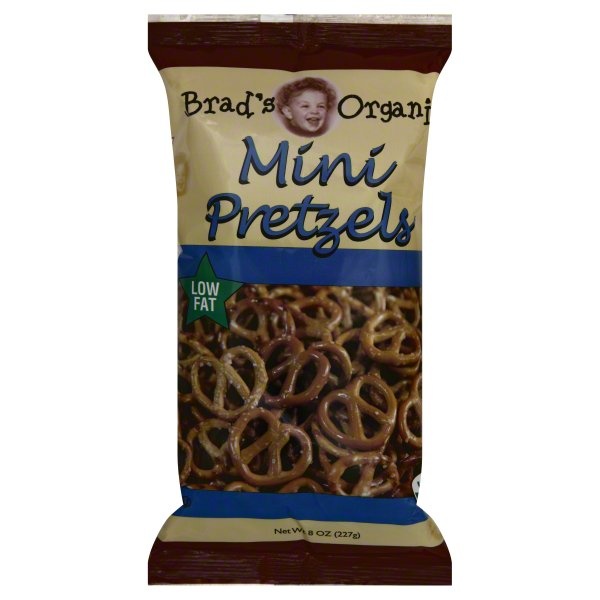 slide 1 of 5, Brad's Organic Mini Pretzels, 8 oz