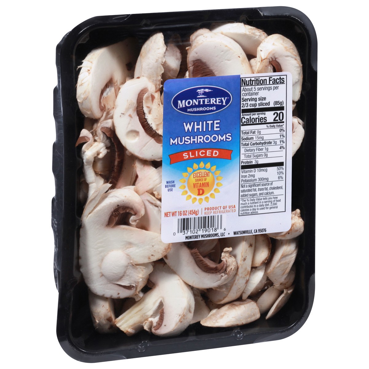slide 5 of 9, Monterey Sliced White Mushrooms 16 oz, 16 oz