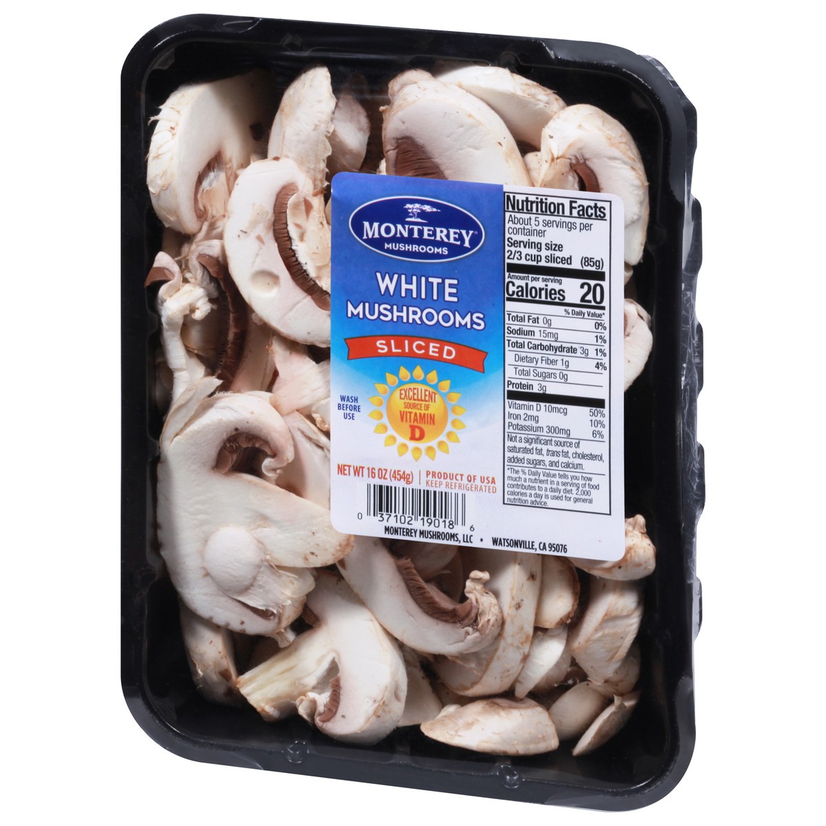 slide 4 of 9, Monterey Sliced White Mushrooms 16 oz, 16 oz