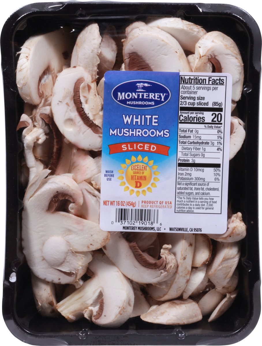 slide 7 of 9, Monterey Sliced White Mushrooms 16 oz, 16 oz