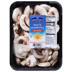 Monterey Sliced White Mushrooms 16 oz