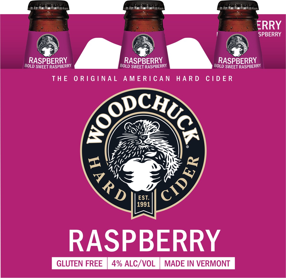 slide 4 of 5, Woodchuck Raspberry Hard Cider 6Pk, 72 fl oz