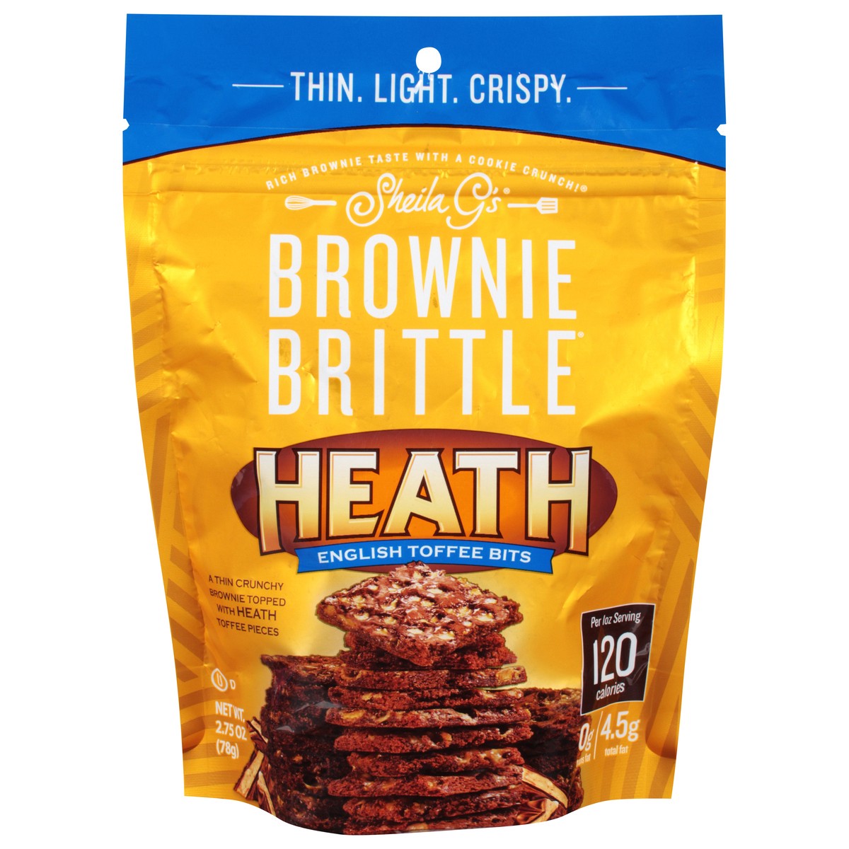slide 1 of 2, Sheila G's Health Brownie Brittle - English Toffee Bits, 2.75 oz