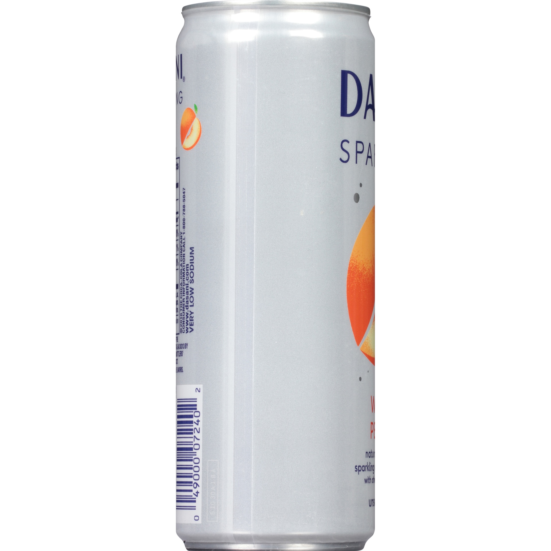 slide 2 of 6, Dasani Sparkling White Peach Water BeveraGe, 12 fl oz
