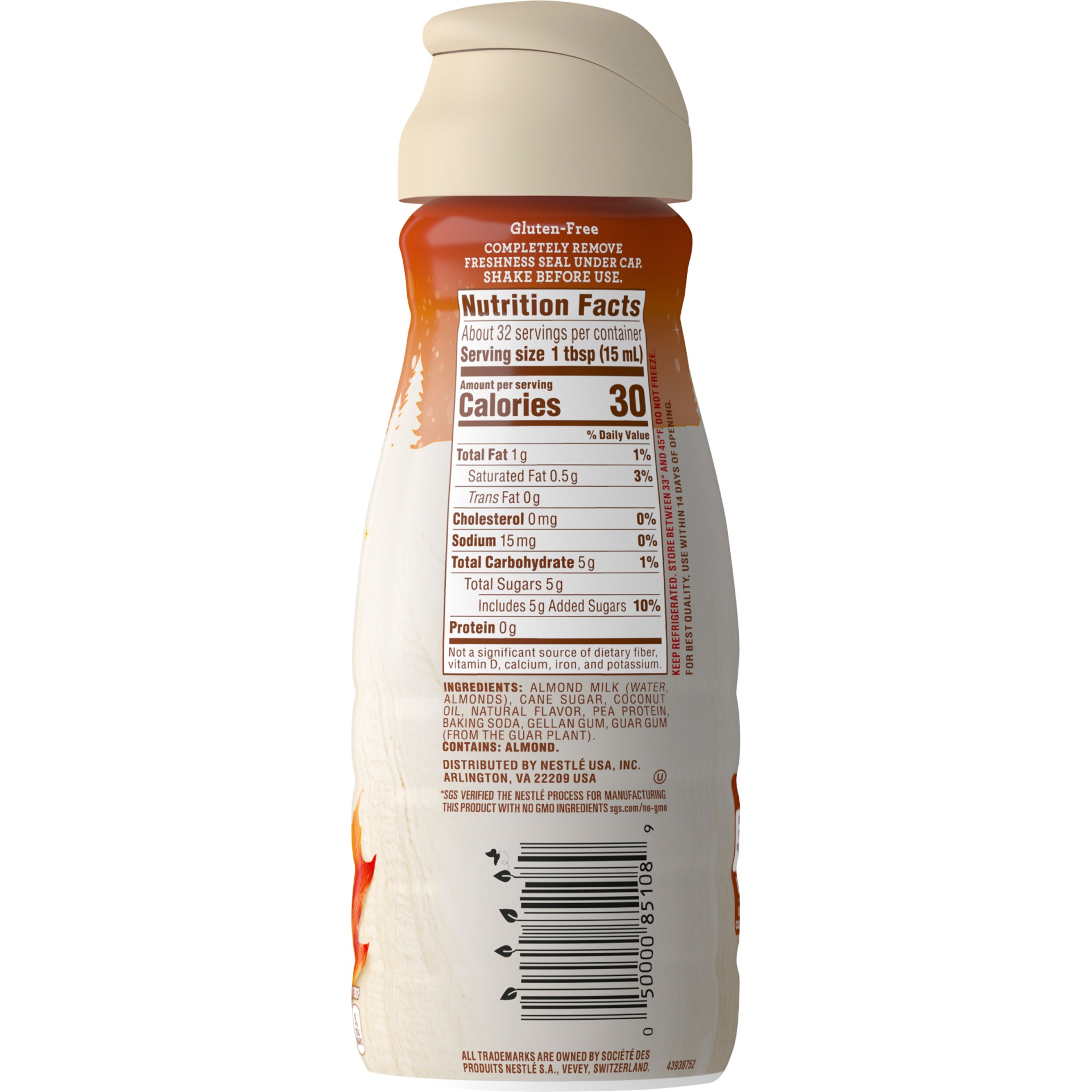 slide 5 of 7, Nestle Coffee-Mate Natural Bliss Maple Almond Milk All Natural Nondairy Creamer Bottle, 16 fl oz