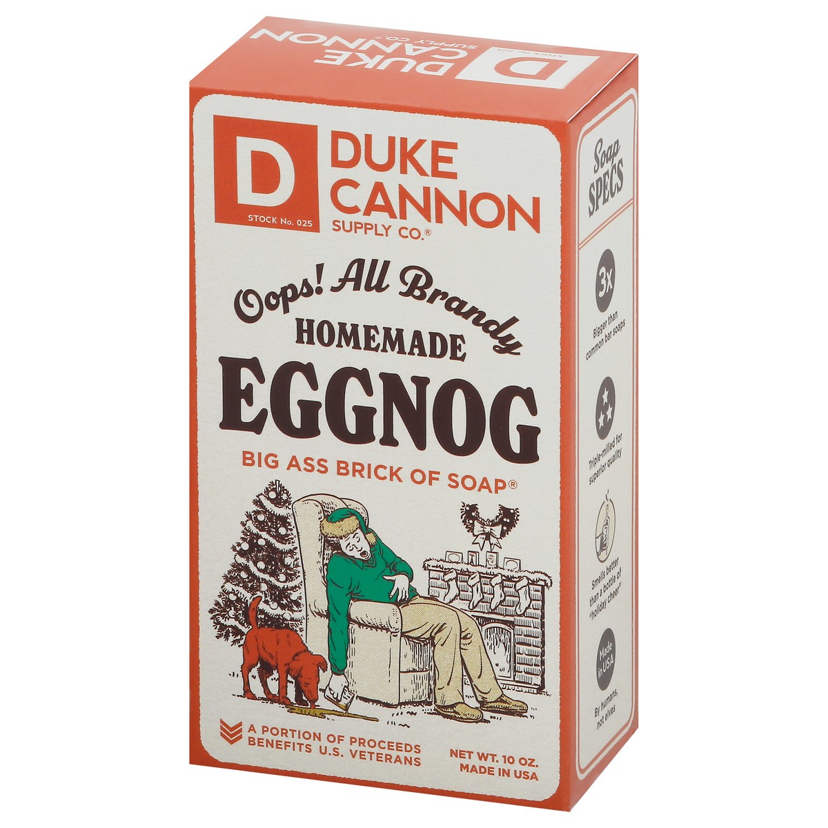 slide 3 of 9, Duke Cannon Oops! All Brandy Homemade Eggnog Soap 10 oz, 10 oz