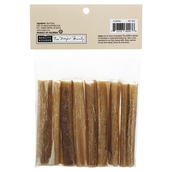 slide 4 of 5, Meijer 4" Beef Bully Bites Real Chews for Dogs, 8 ct