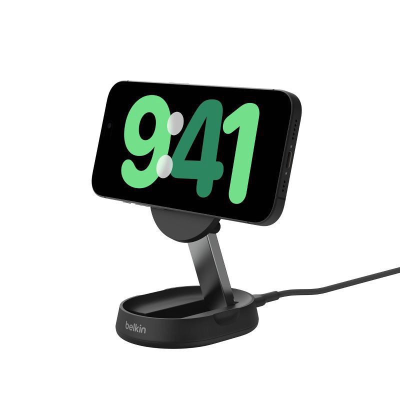 slide 8 of 8, Belkin Qi2 Convertible Pad & Stand - Black, 1 ct