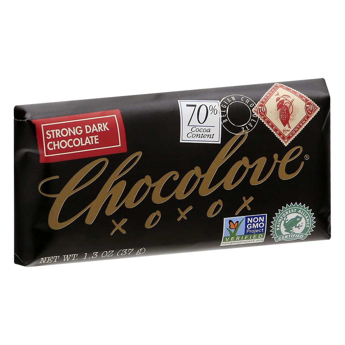 slide 9 of 12, Chocolove 70% Cocoa Strong Dark Chocolate 1.3 oz, 1.3 oz