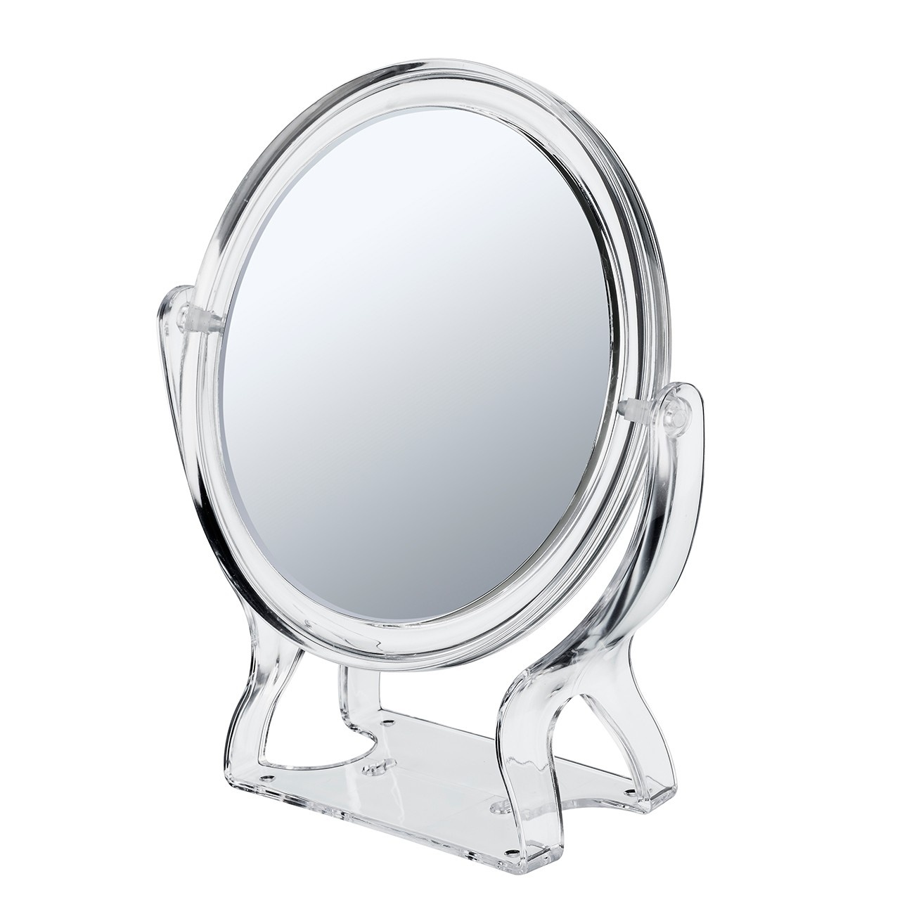 slide 1 of 2, Conair 2-Sided 3X Round Stand Mirror, 1 ct