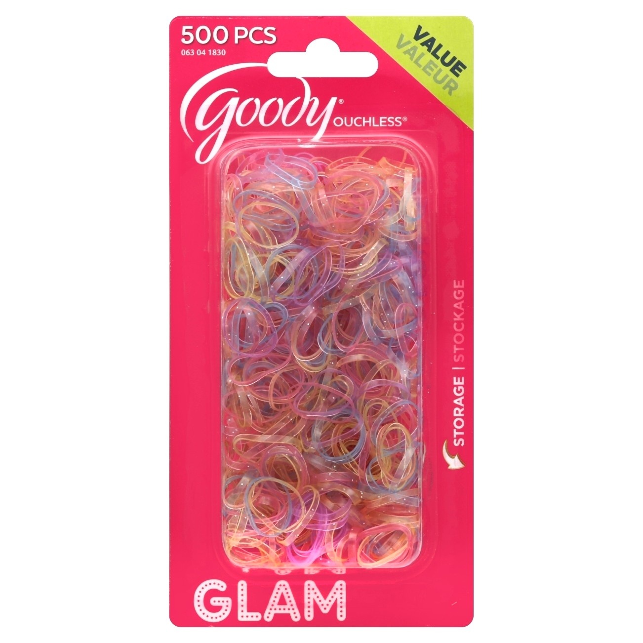 slide 1 of 3, Goody Ouchless Mini Elastics, 500 ct