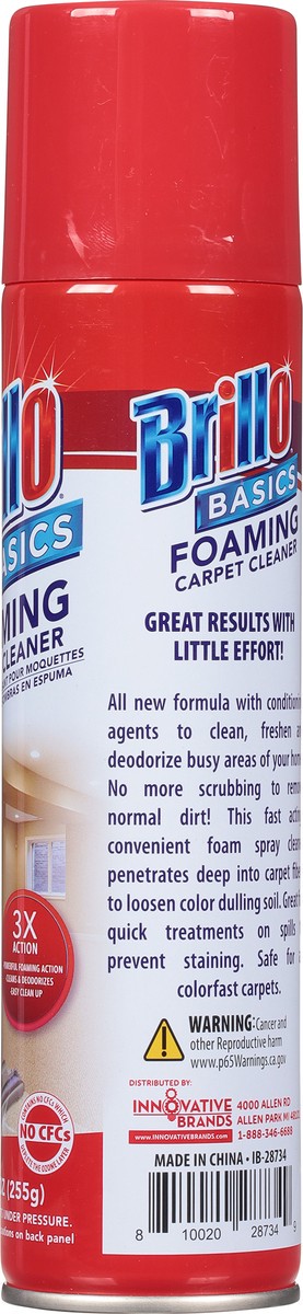 slide 2 of 9, Brillo Carpet Cleaner, 9 oz