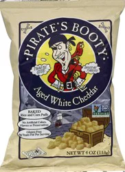 Pirate's Booty Aged White Cheddar Ri - 4 oz