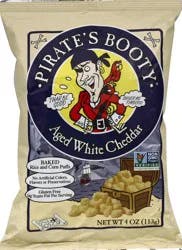 Pirate's Booty Aged White Cheddar Ri - 4 oz