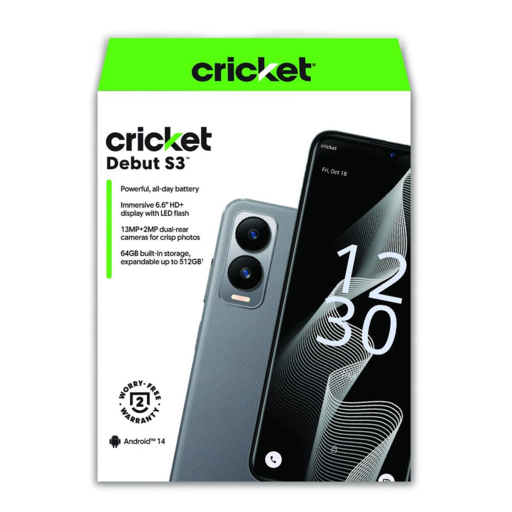 slide 1 of 1, Cricket Wireless Debut S3, 1 ct