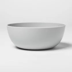 37oz Plastic Cereal Bowl Gray - Room Essentials