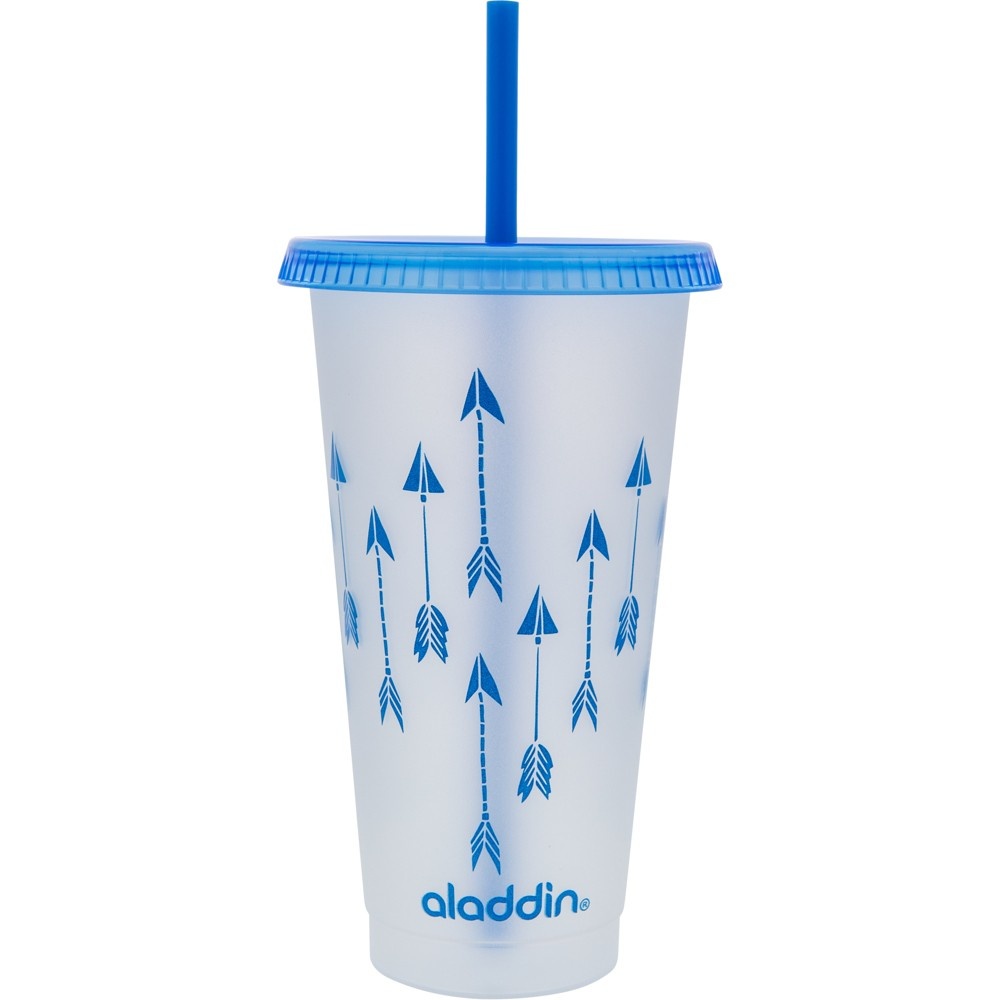 slide 2 of 3, Aladdin Reusable To-Go Cups - Blue, 3 ct; 20 oz