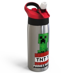 Minecraft Stainless Steel Water Bottle Red Green Zak Designs 19 Oz Shipt