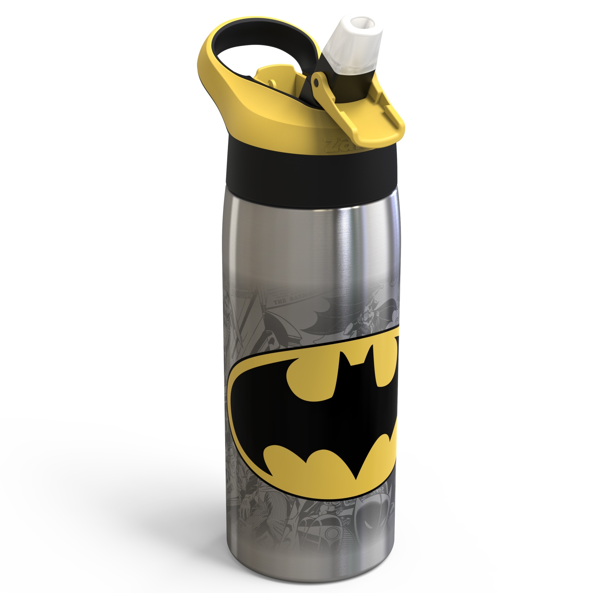slide 1 of 3, DC Comics Batman 19oz Stainless Steel Water Bottle - Zak Designs, 19 oz
