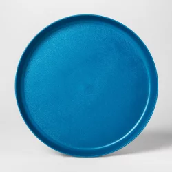 9.6" Plastic Kids Dinner Plate Blue - Pillowfort