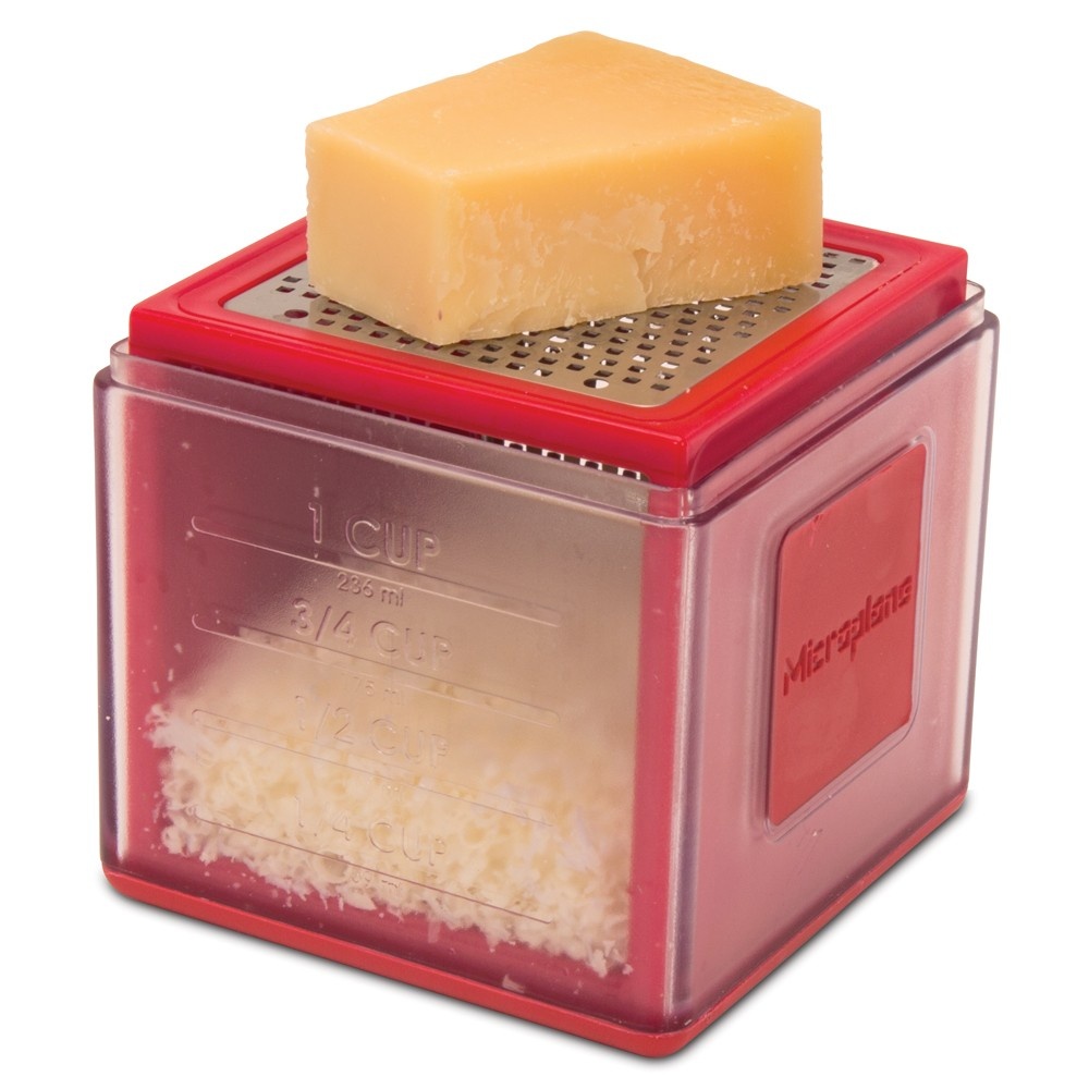 slide 4 of 7, Microplane Box Grater Red, 1 ct