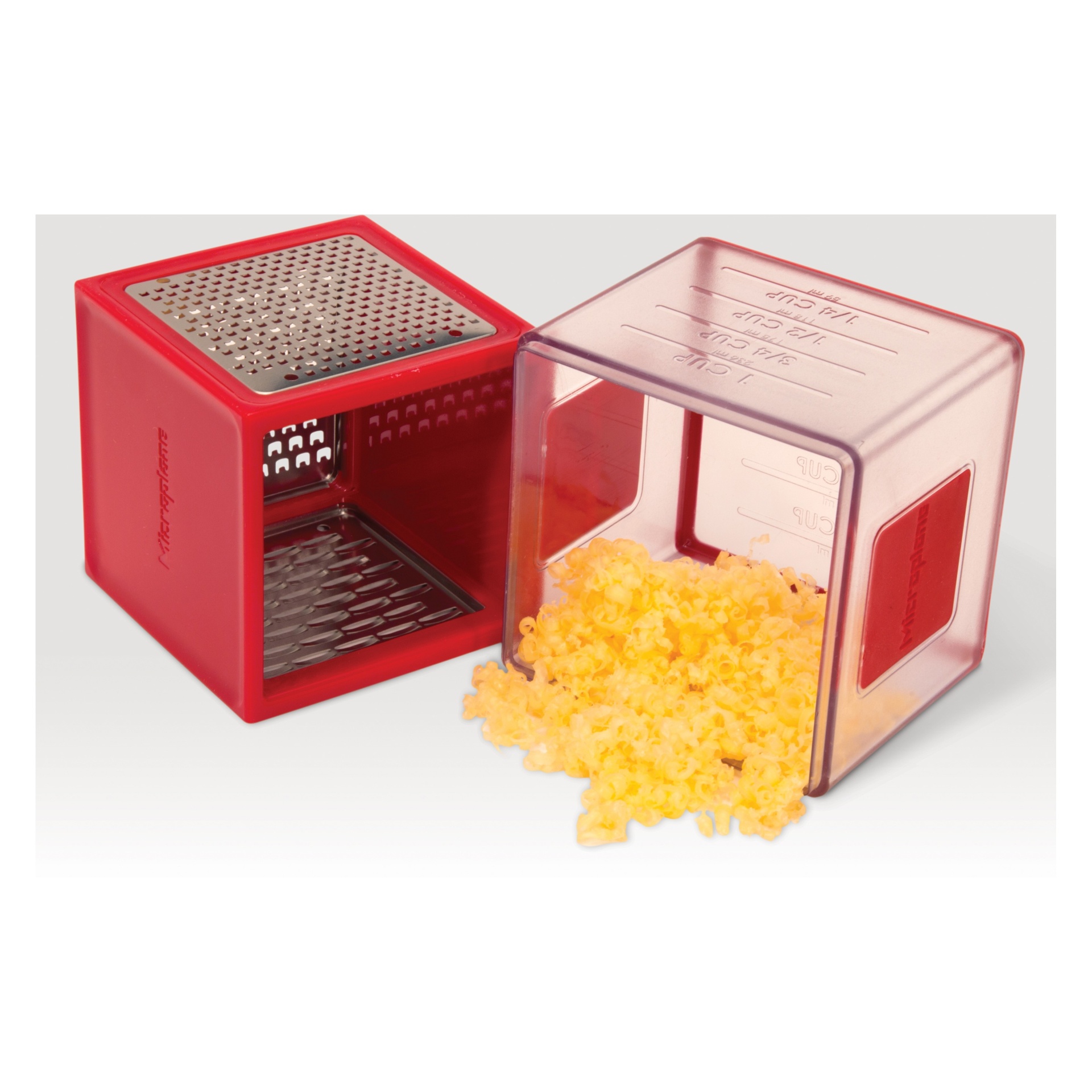 slide 1 of 7, Microplane Box Grater Red, 1 ct