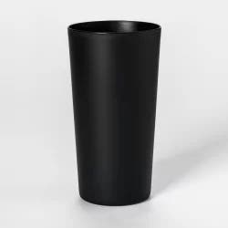 26oz Plastic Tall Tumbler Black - Room Essentials