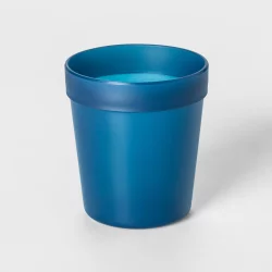 8oz Plastic Kids Short Tumbler Blue - Pillowfort