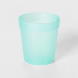 8oz Plastic Kids Short Tumbler Light Blue - Pillowfort