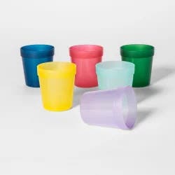 8oz 6pk Plastic Kids Short Tumblers - Pillowfort