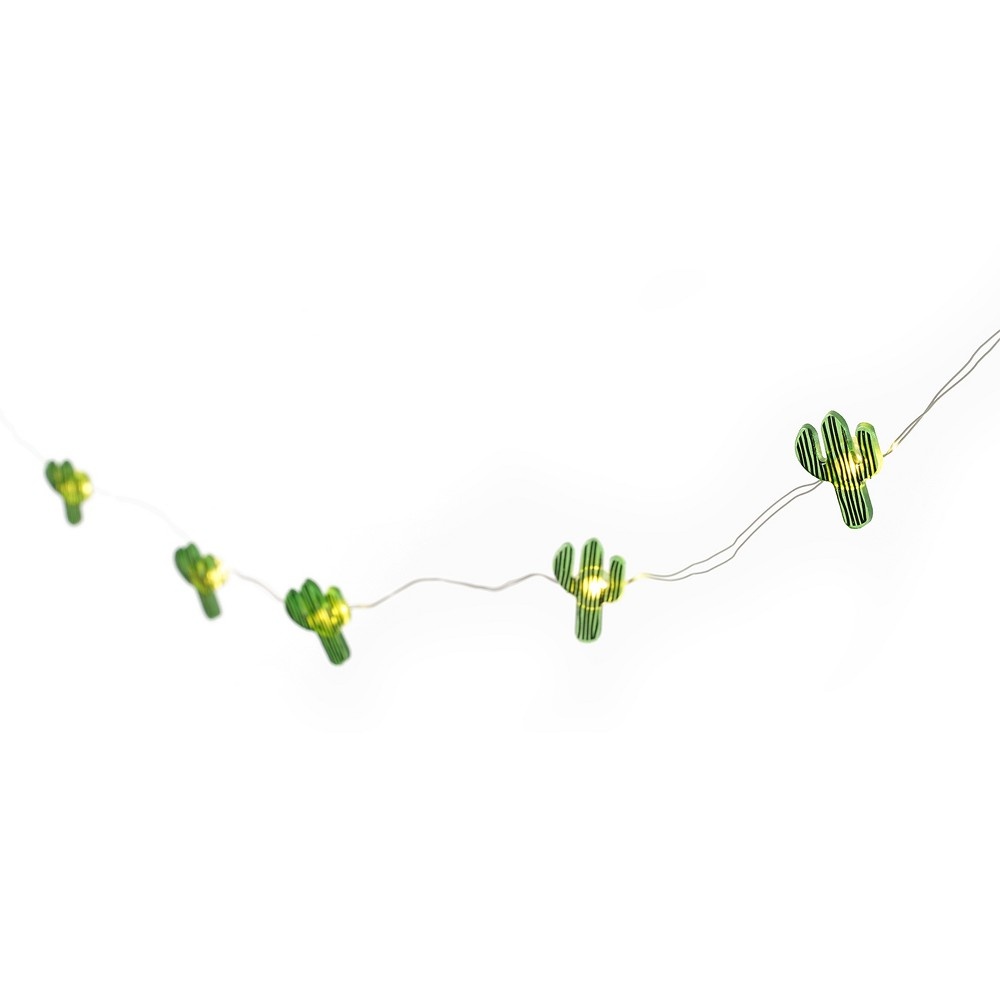 slide 6 of 6, Room Essentials Fairy LED Cactus String Lights- Green, 1 ct