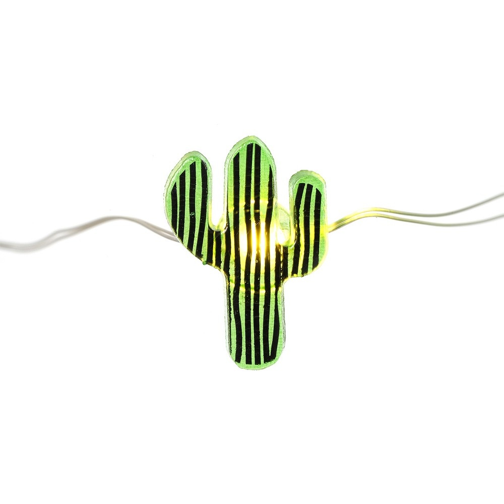 slide 2 of 6, Room Essentials Fairy LED Cactus String Lights- Green, 1 ct