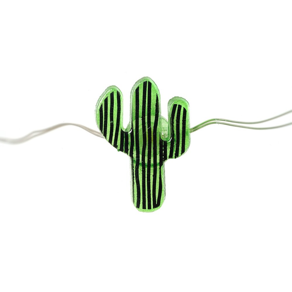 slide 3 of 6, Room Essentials Fairy LED Cactus String Lights- Green, 1 ct