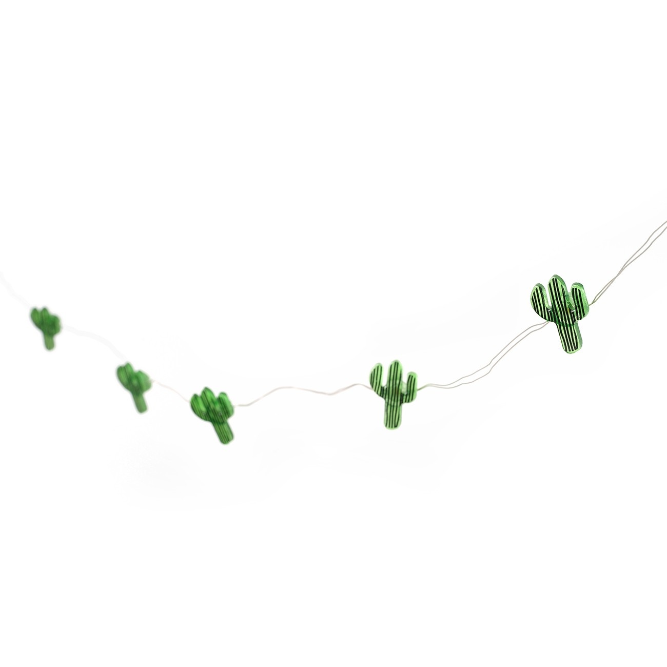 slide 1 of 6, Room Essentials Fairy LED Cactus String Lights- Green, 1 ct