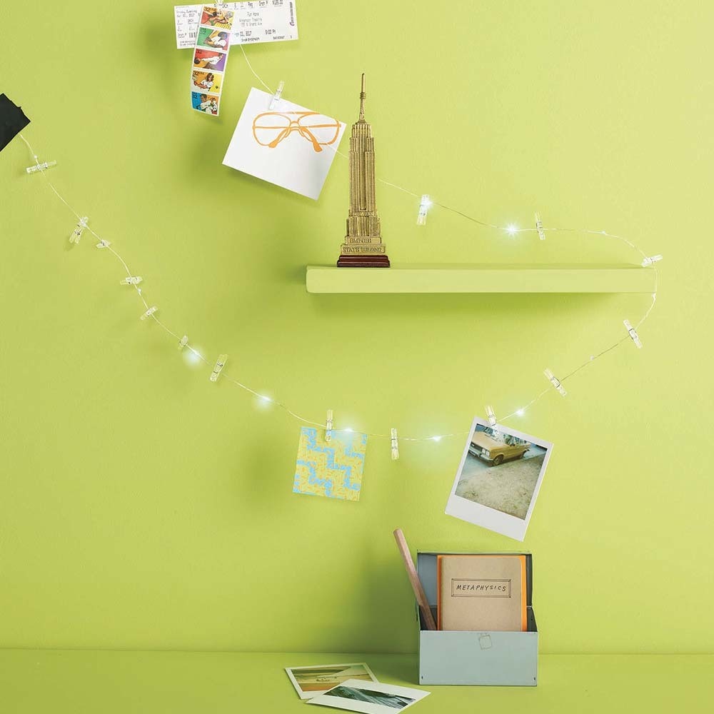 slide 4 of 8, Room Essentials Fairy Color Changing with Photo Clips String Lights- White, 1 ct