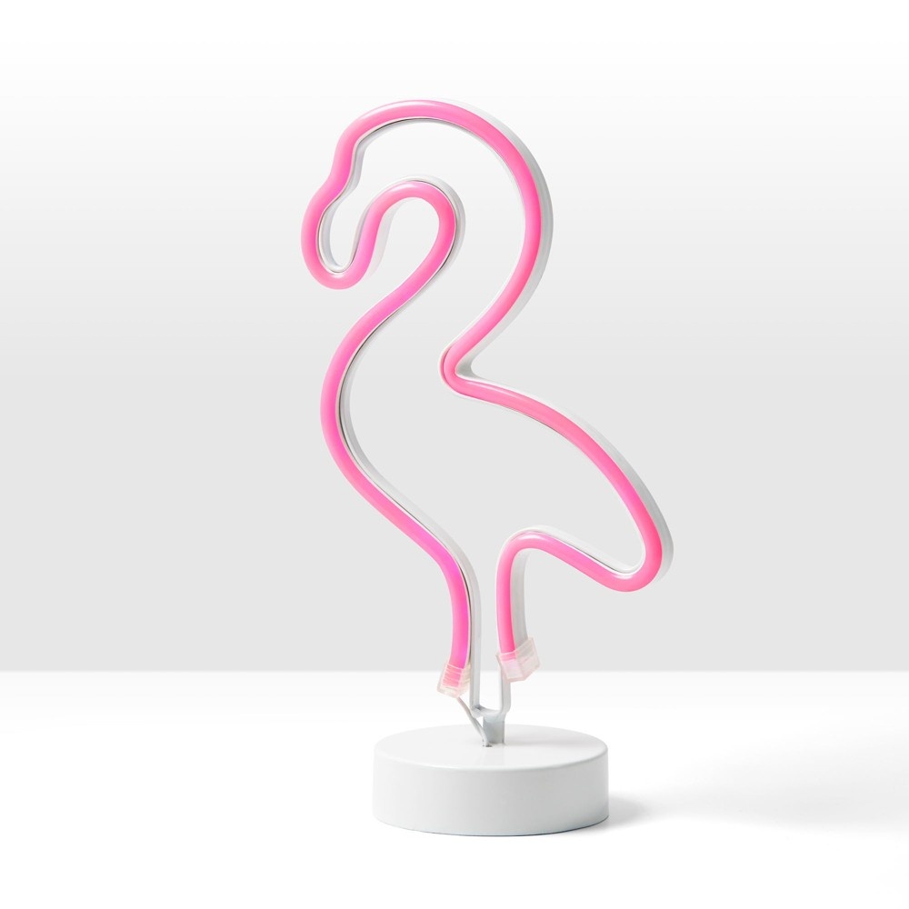 slide 2 of 5, Merkury Flamingo LED Novelty Table Lamp Pink, 12 in