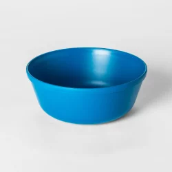 15.5oz Plastic Kids Bowl Blue - Pillowfort