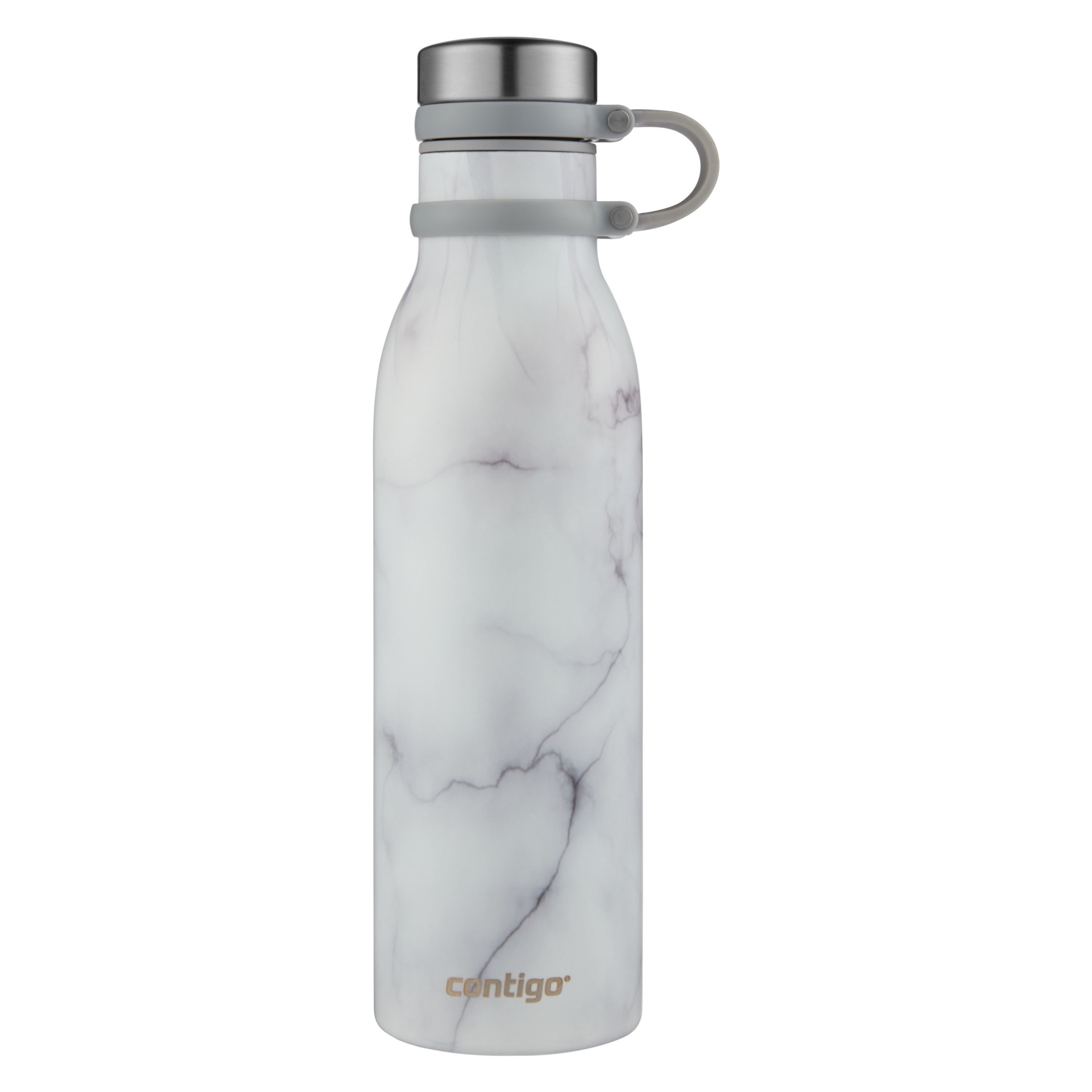 slide 1 of 4, Contigo Matterhorn ThermaLock Hydration Bottle White Marble, 20 oz