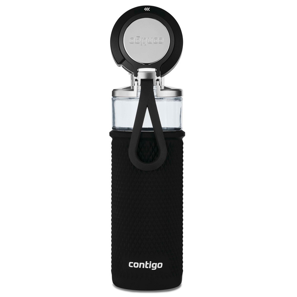 slide 4 of 5, Contigo Water Bottle with Quick-Twist Lid Licorice, 20 oz