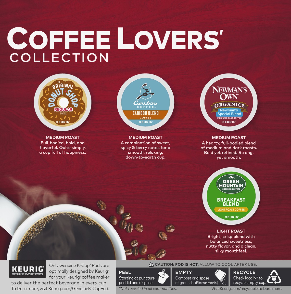 slide 4 of 9, Keurig K-Cup Pods Coffee Lover's Collection Coffee 28 ea Box, 28 ct