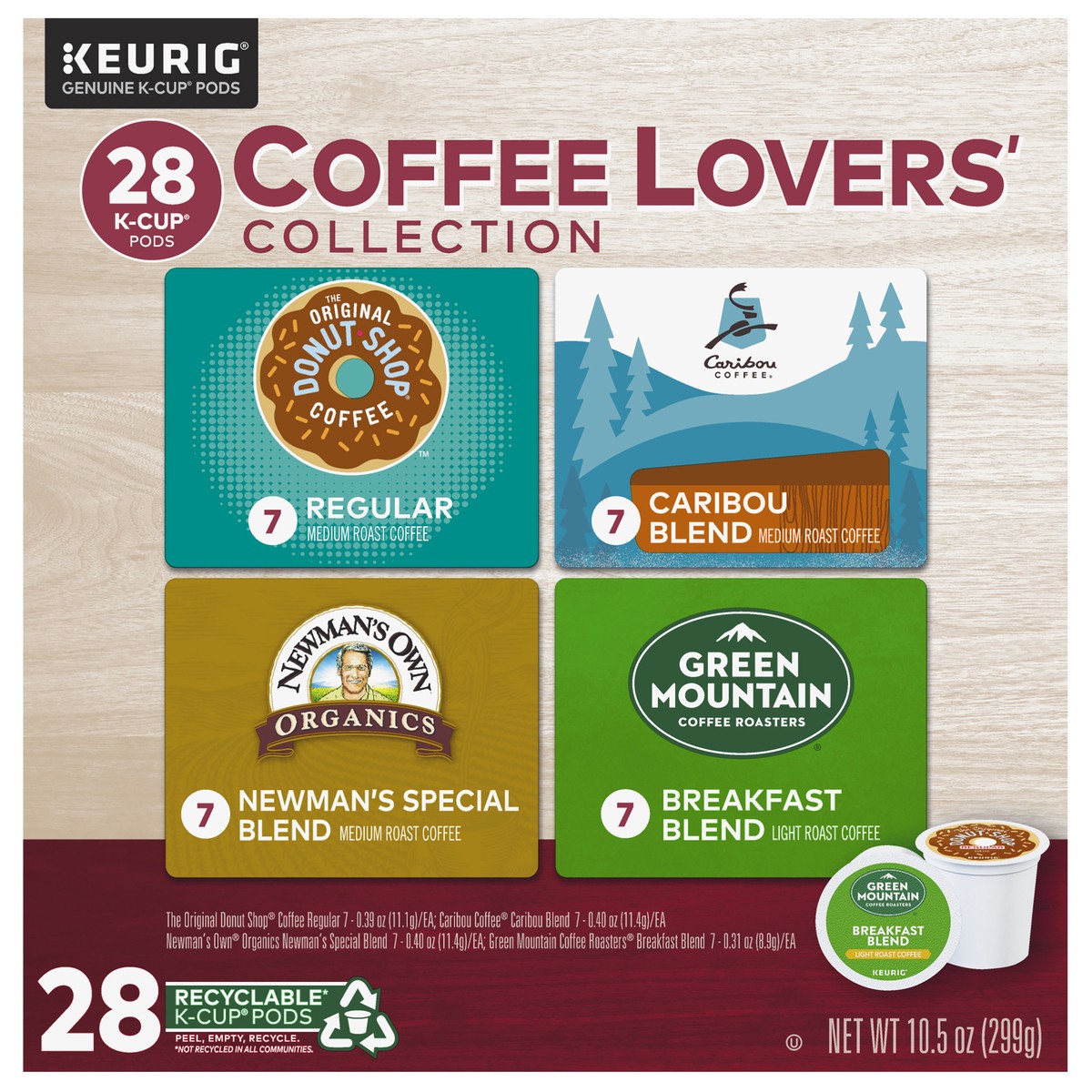 slide 9 of 9, Keurig K-Cup Pods Coffee Lover's Collection Coffee 28 ea Box, 28 ct