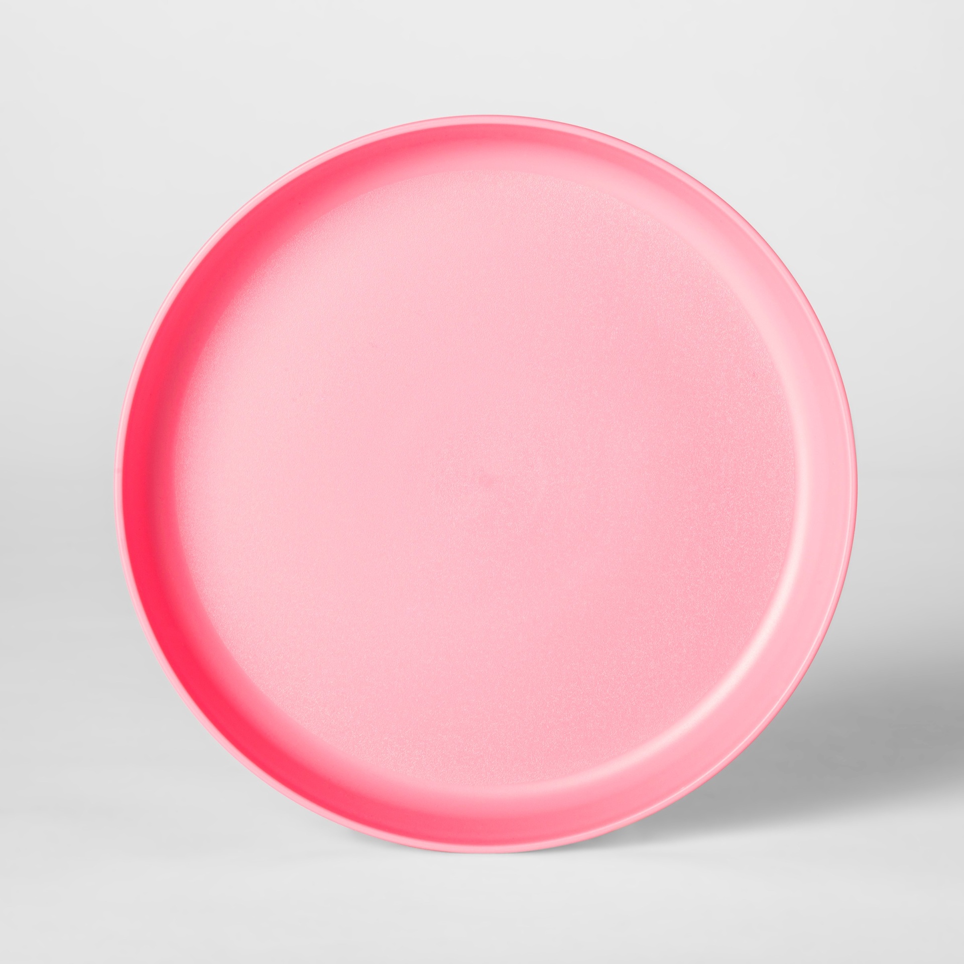 slide 1 of 2, 7.3" Plastic Kids Plate Pink - Pillowfort, 1 ct