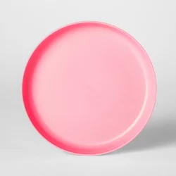 7.3" Plastic Kids Plate Pink - Pillowfort