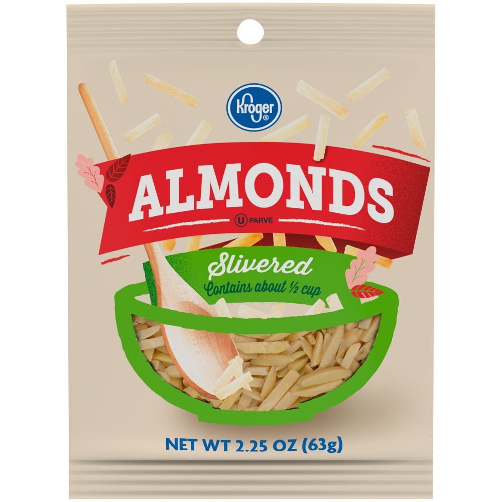 slide 2 of 3, Kroger Slivered Almonds, 2.25 oz