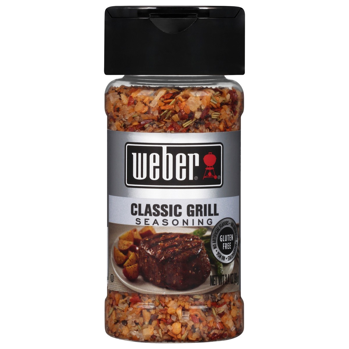 slide 1 of 9, Weber Classic Grill Seasoning, Kosher, 3.4 OZ, 3.4 oz