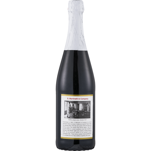 slide 2 of 9, Martinelli's Apple Grape Sparkling Cider Glass Bottles - 25.4 fl oz, 25.4 fl oz