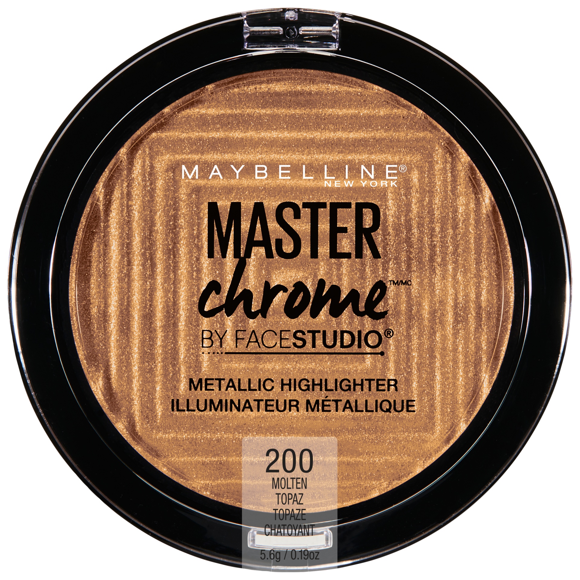 slide 2 of 3, Maybelline Facestudio Master Chrome Metallic Highlighter 200 Molten Topaz, 0.24 oz