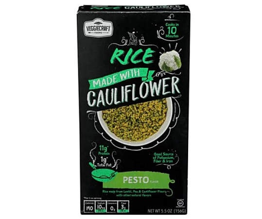 slide 1 of 1, Veggiecraft Farms Rice Dry Cauliflower Pesto, 5.5 oz