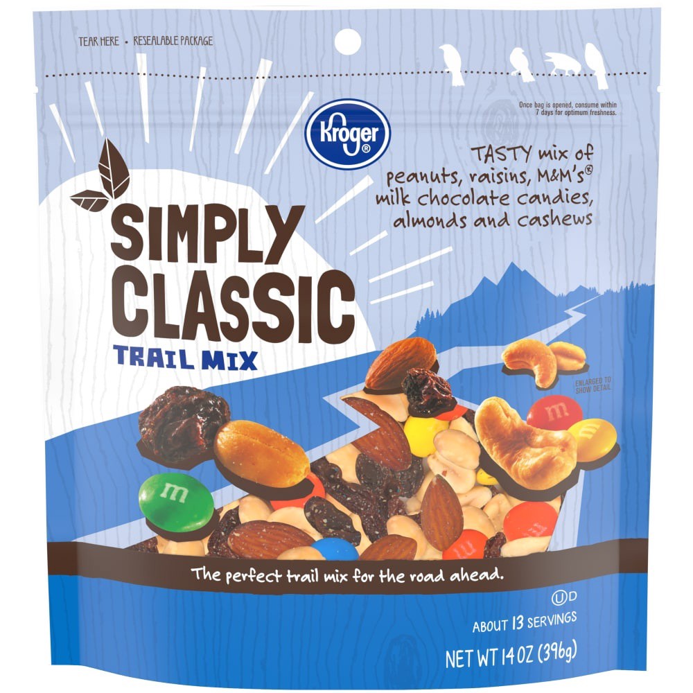 slide 1 of 4, Kroger Simply Classic Trail Mix, 14 oz