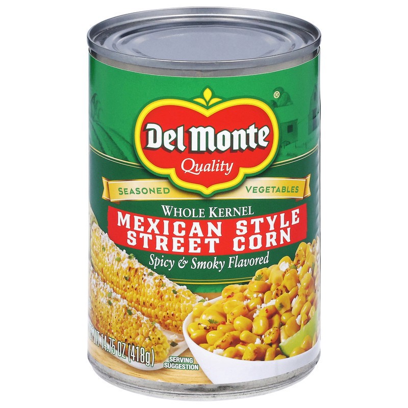 slide 1 of 1, Del Monte Mexican Style Street Corn, 14.75 oz Can, 14.75 oz